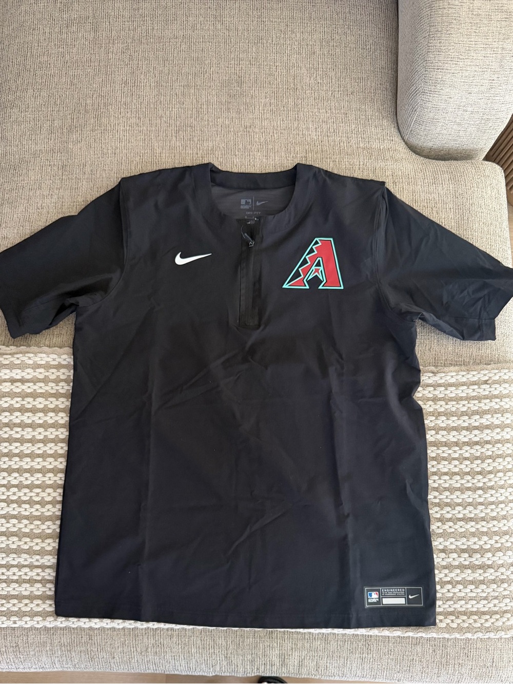 Nike Arizona Diamondbacks Black Short-Sleeve Baseball Shirt
